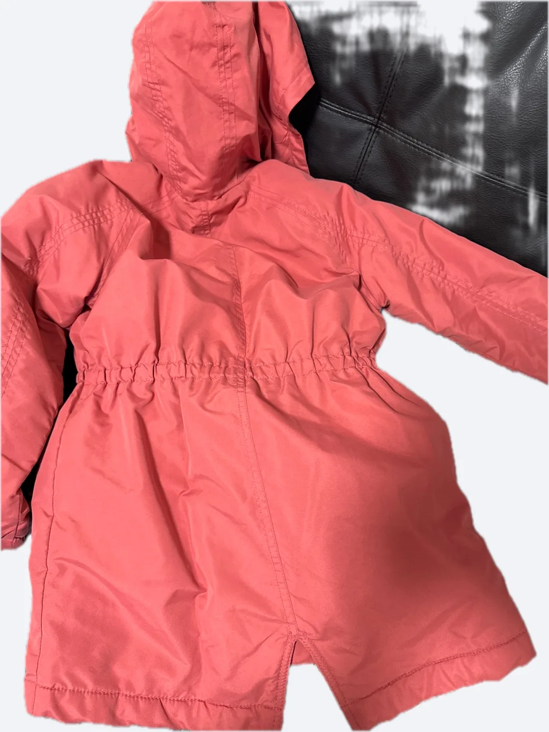 Old Navy Girls' Size Medium (8) Coral Sherpa-Lined Winter Jacket image indicator(3)