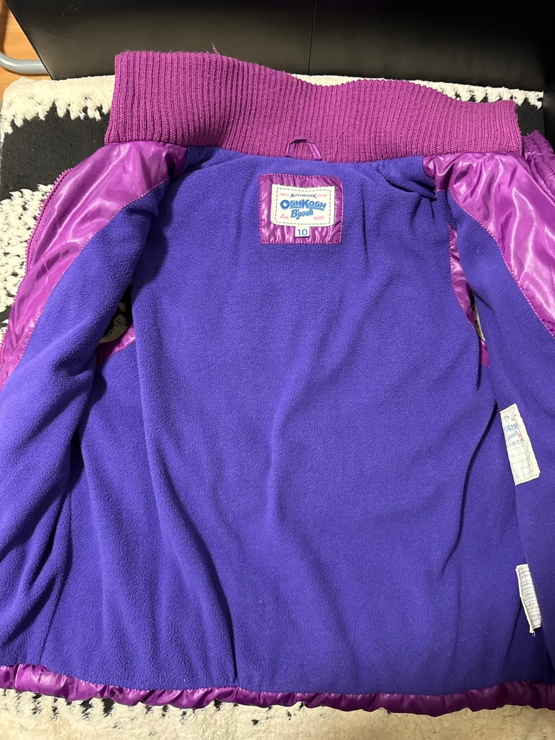 OshKosh B'Gosh Girls Purple Vest Size 10 image indicator(2)
