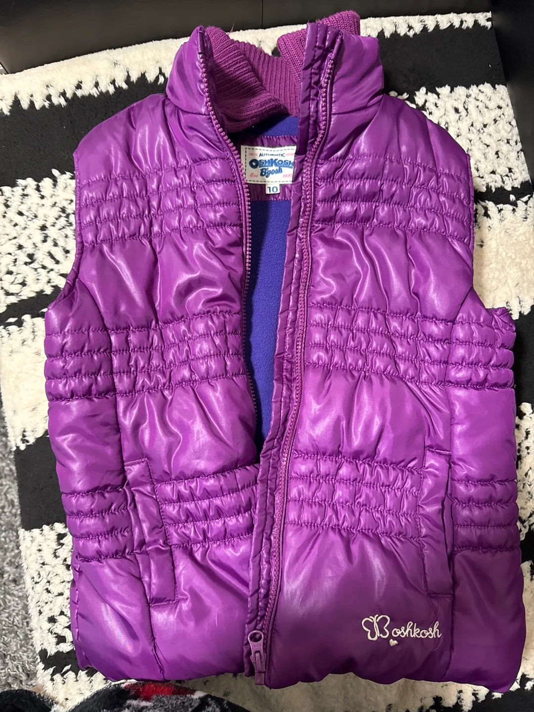 OshKosh B'Gosh Girls Purple Vest Size 10 image indicator(3)