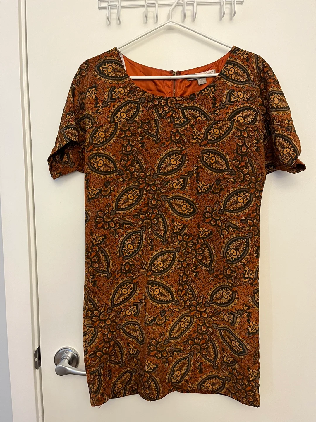 Women's Paisley Print Shift Dress thumbnail