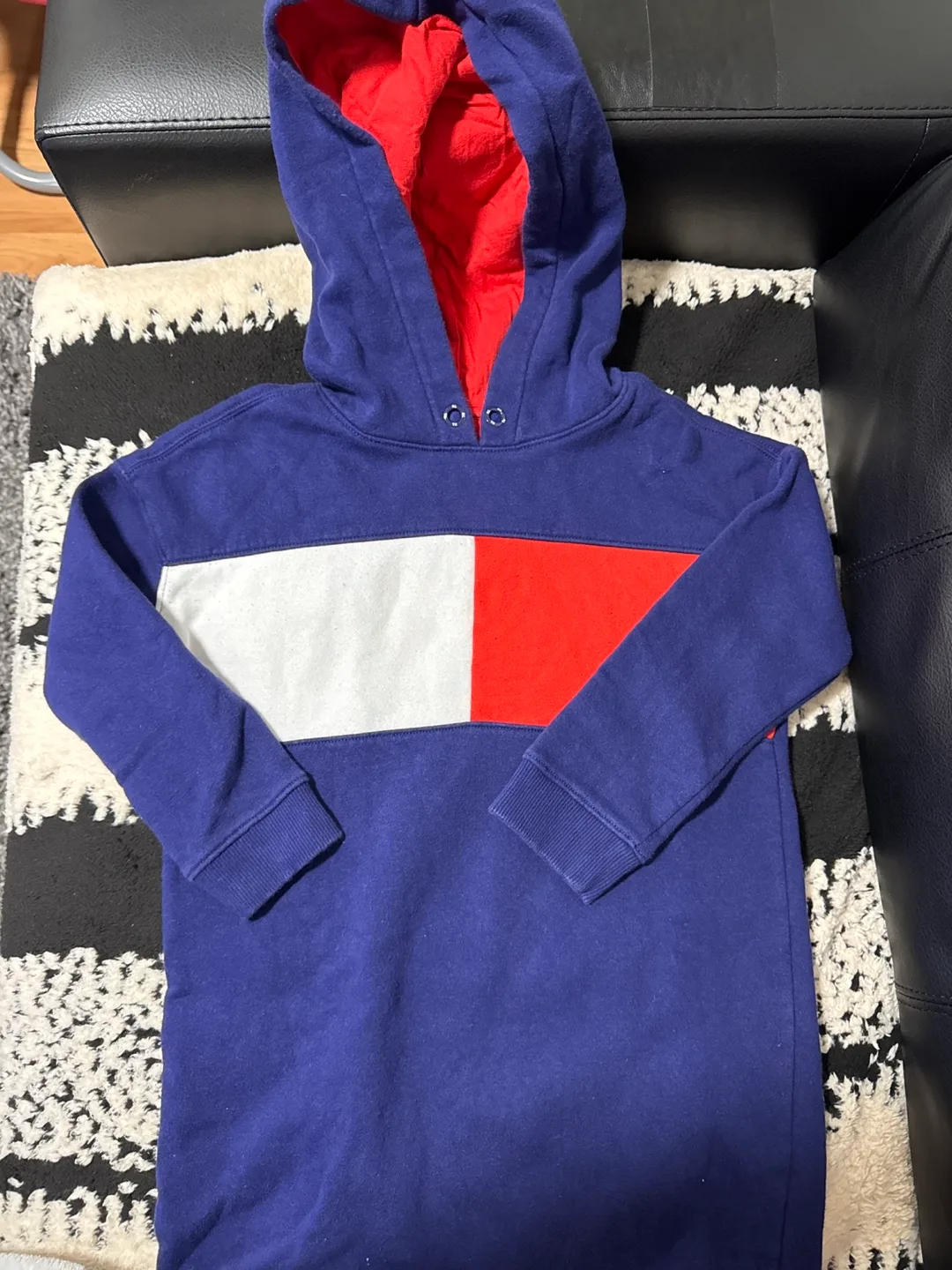 Tommy Hilfiger Girls Hooded Sweatshirt Dress image indicator(2)