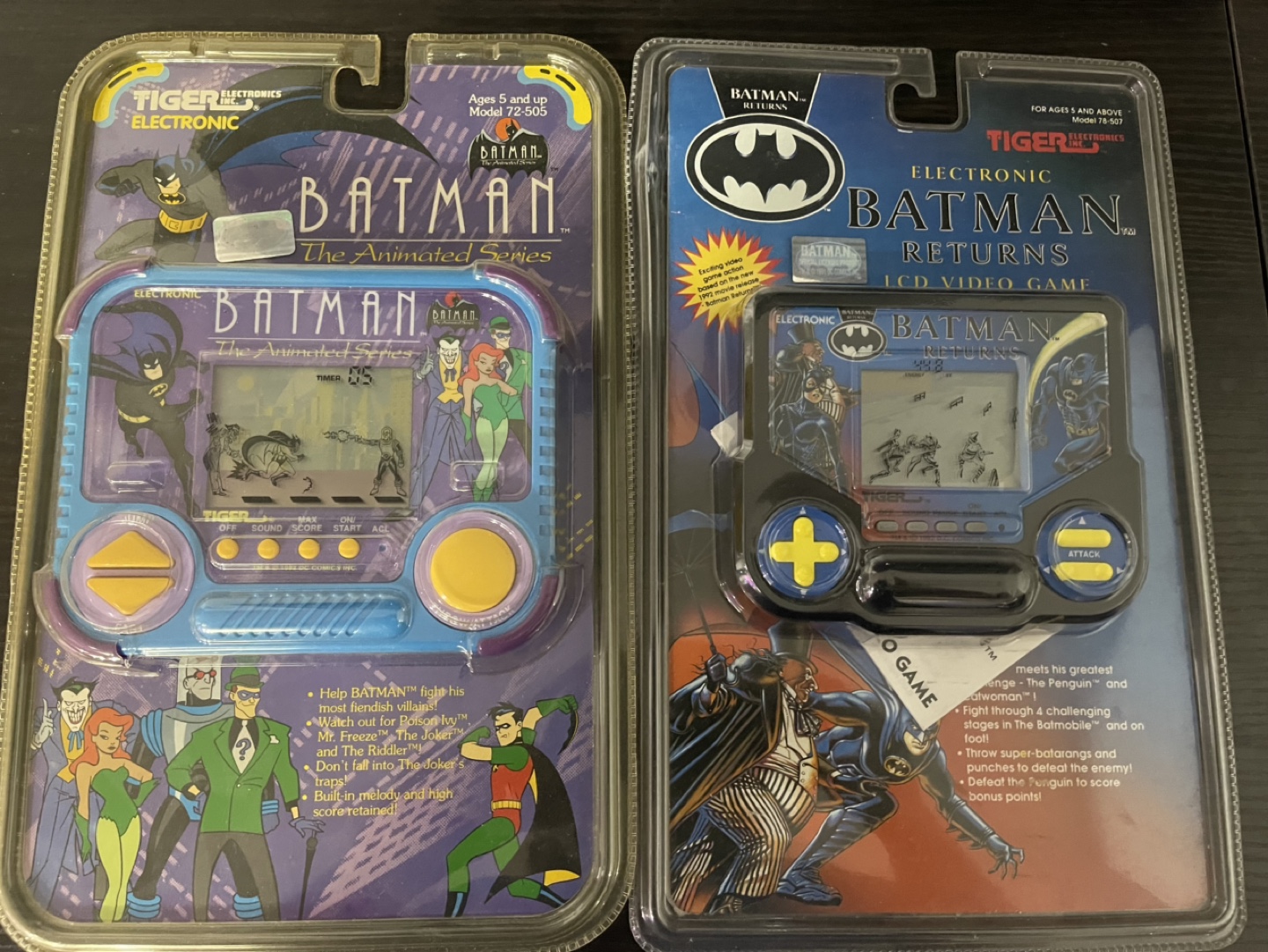 Batman the Animated Series & Batman Returns tiger electronics