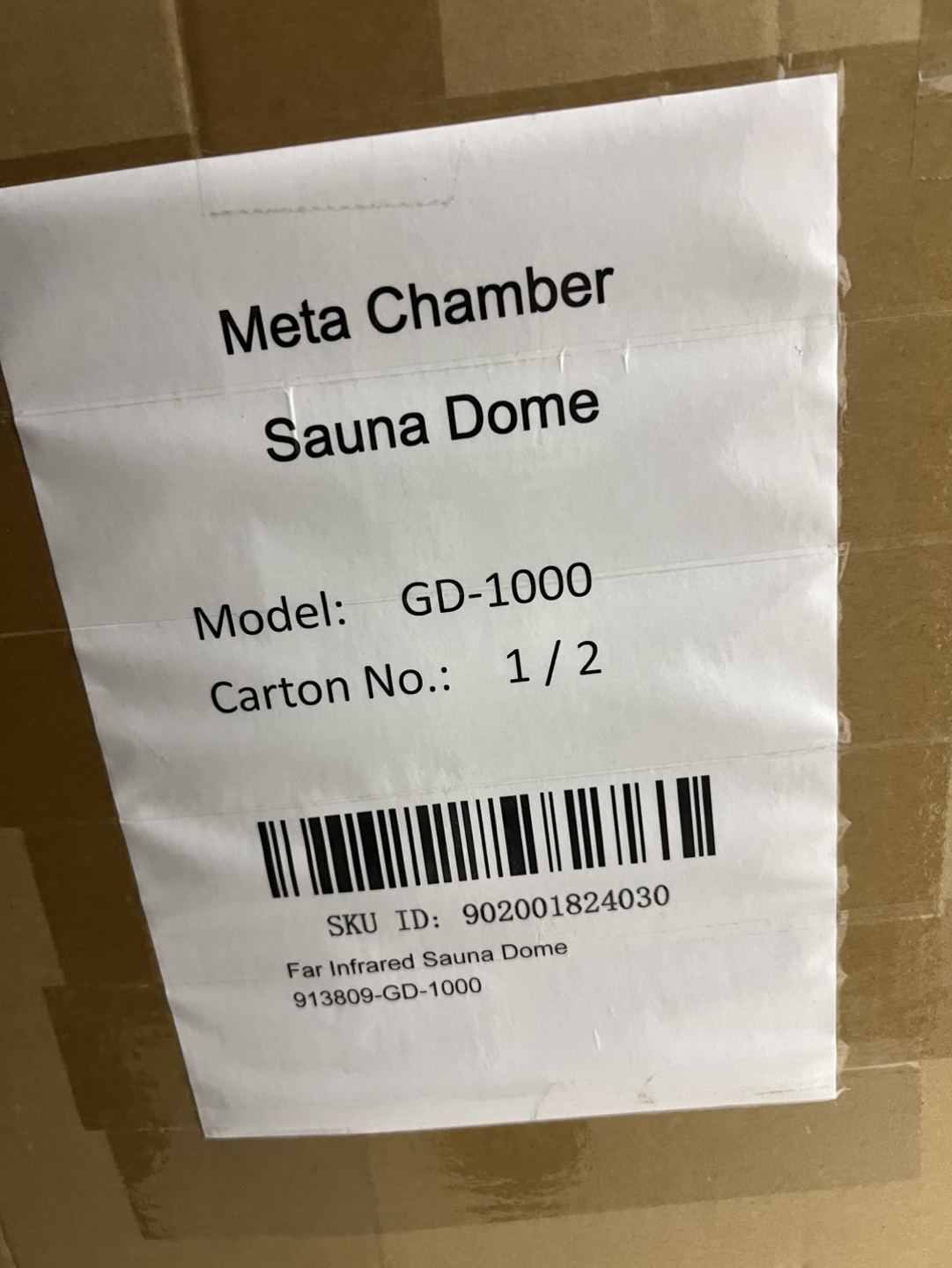 Meta Chamber Sauna Dome GD-1000 Far Infrared Sauna - photo 3