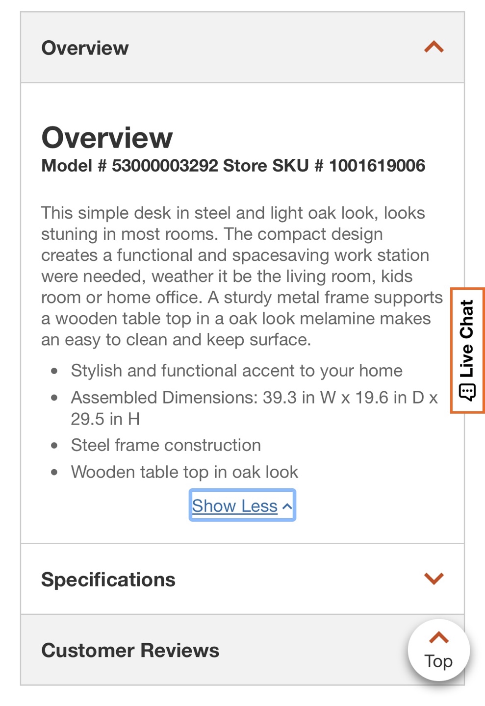 HDG Compact Desk - Light Oak - photo 2