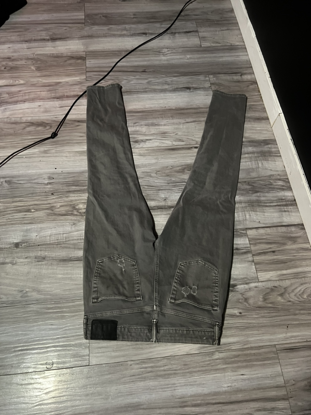 American Eagle Airflex+ Grey Distressed Jeans