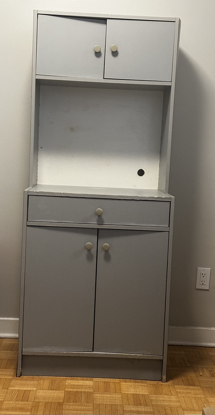 Grey Microwave Stand/Cabinet - photo 2