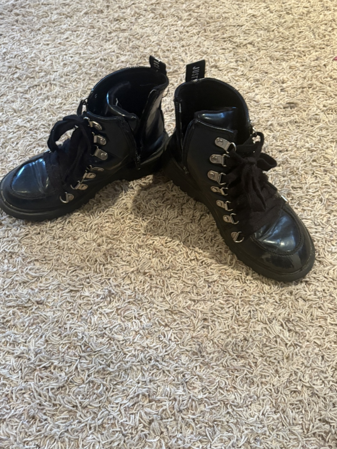 Two Kids' Fishing Rods & Pair of Black Boots - photo 2