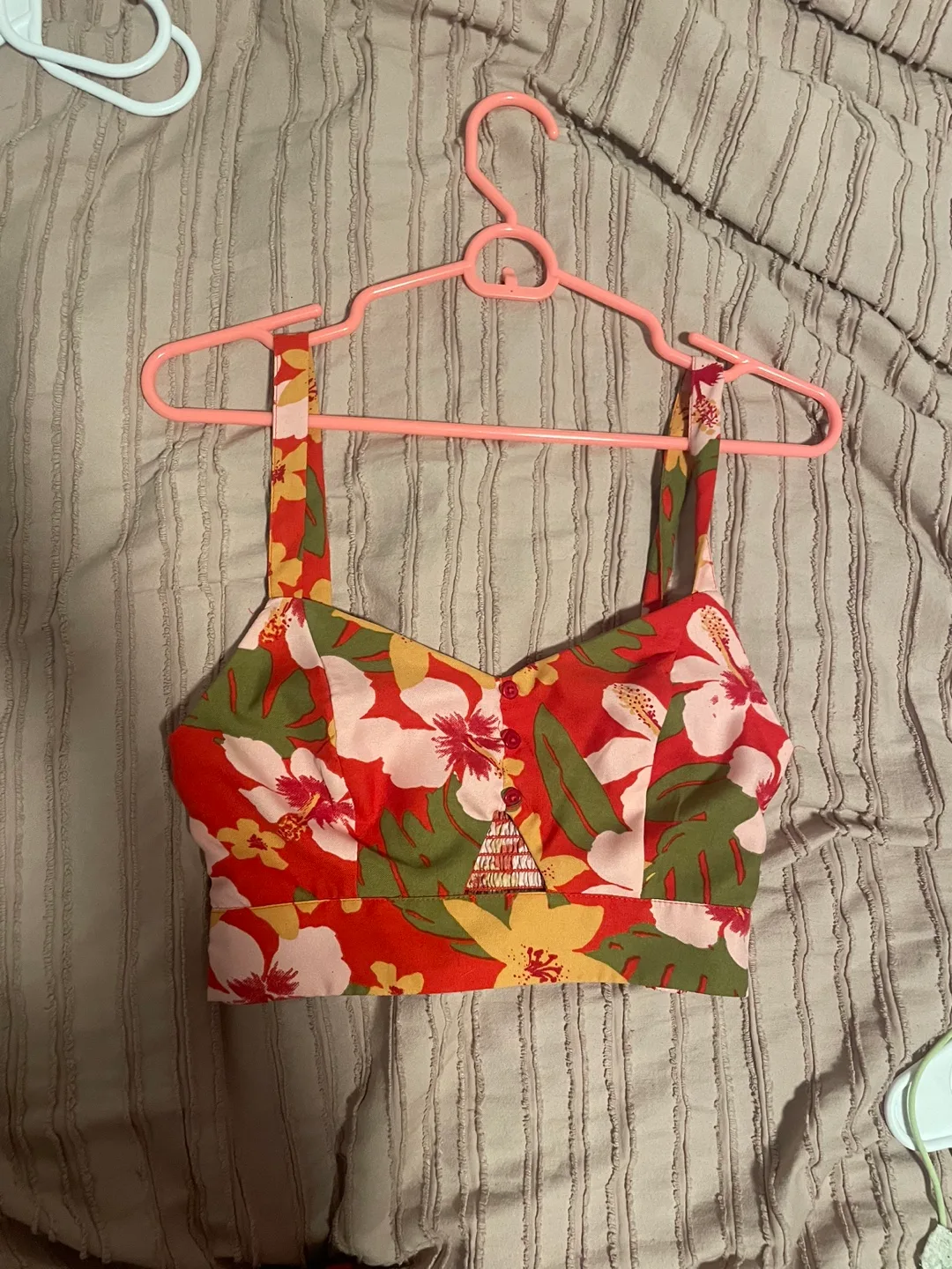 Floral Print Crop Top thumbnail