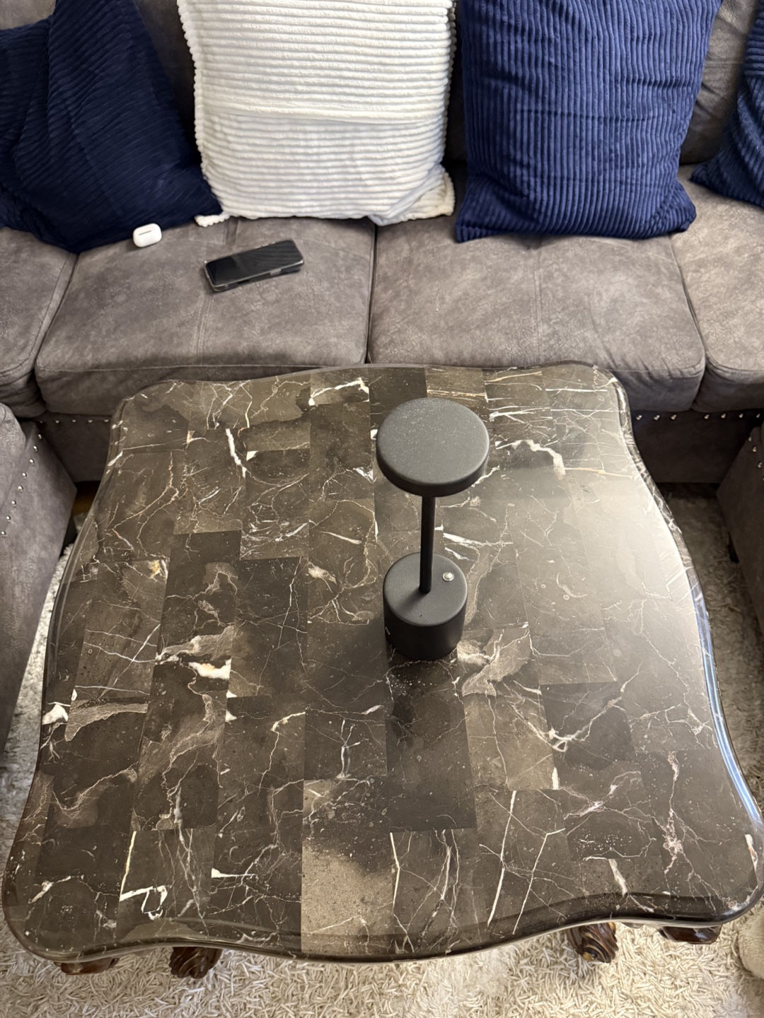 Elegant Marble Top Coffee Table - photo 3