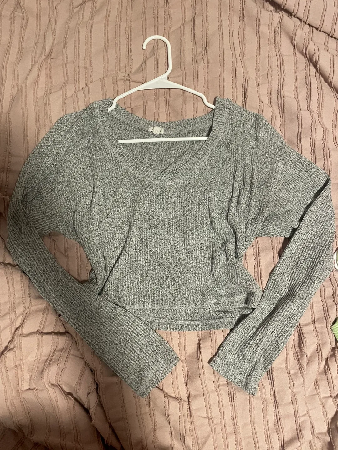 Grey Cropped Sweater thumbnail