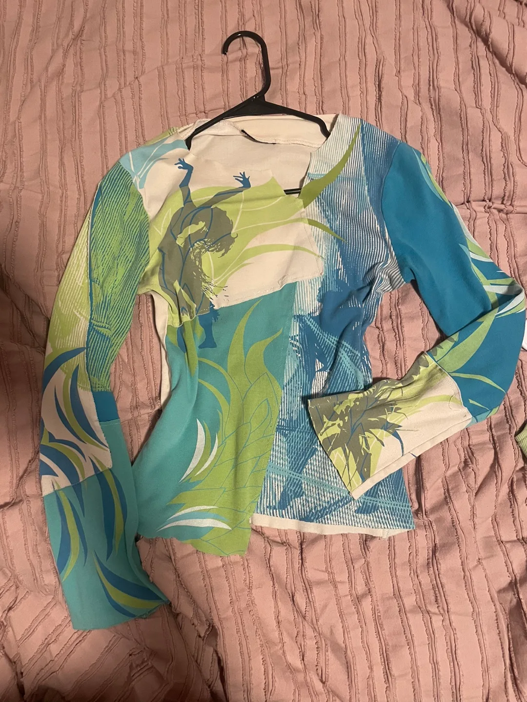 Abstract Print Long Sleeve Shirt thumbnail