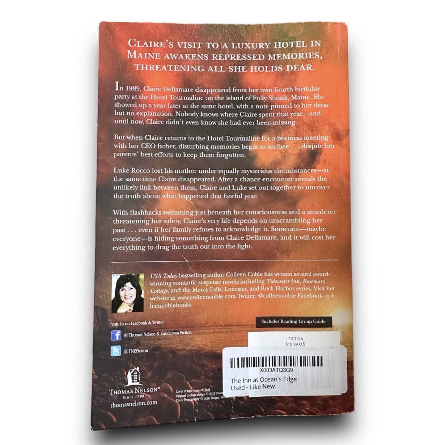 The Inn at Ocean's Edge by Colleen Coble paperback book - photo 3