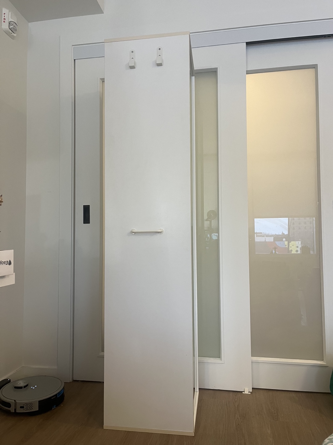 White Closet Organizer with Mirror - photo 2