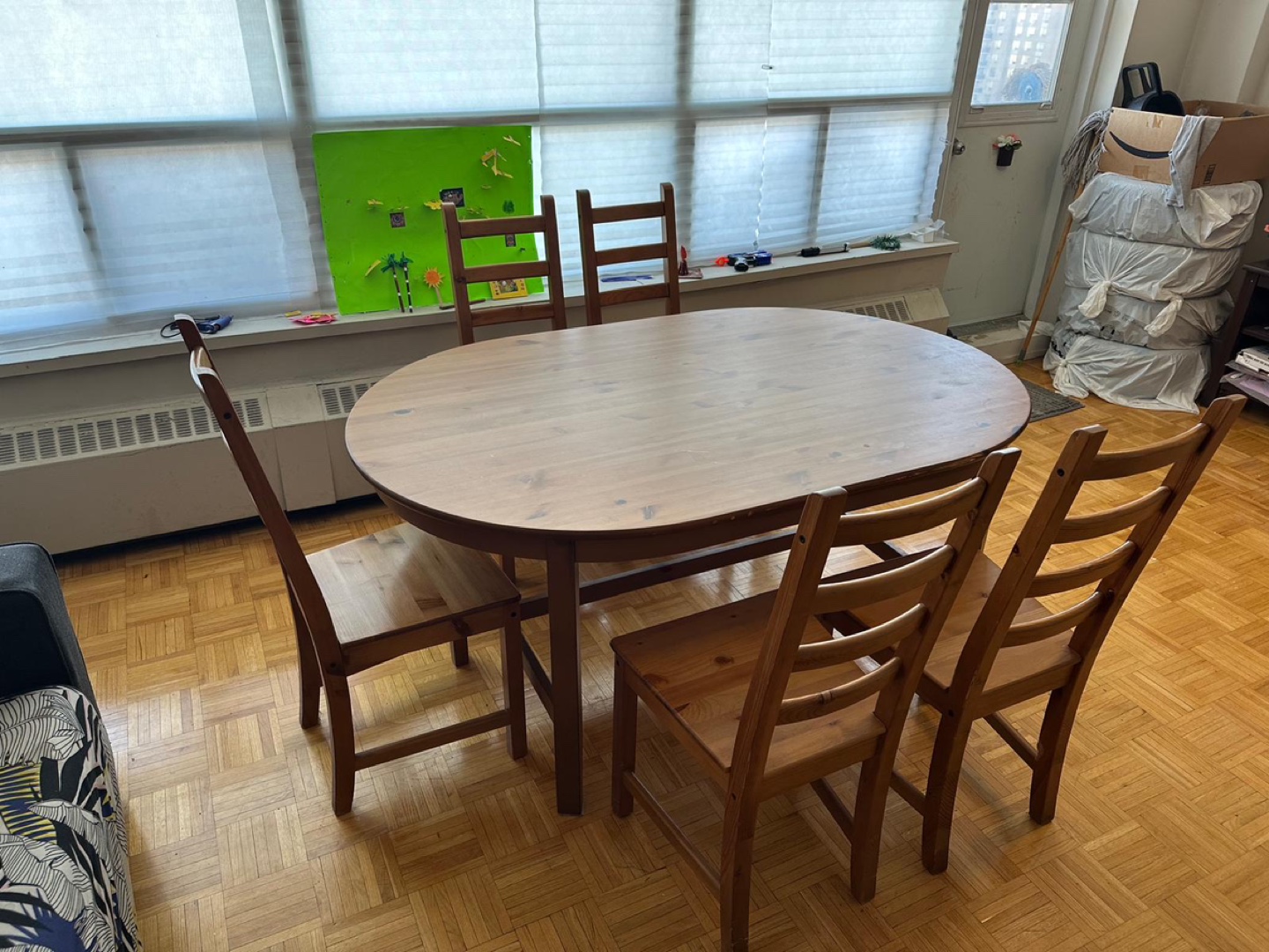 IKEA Ingatorp Dining Table & 5Chairs Set