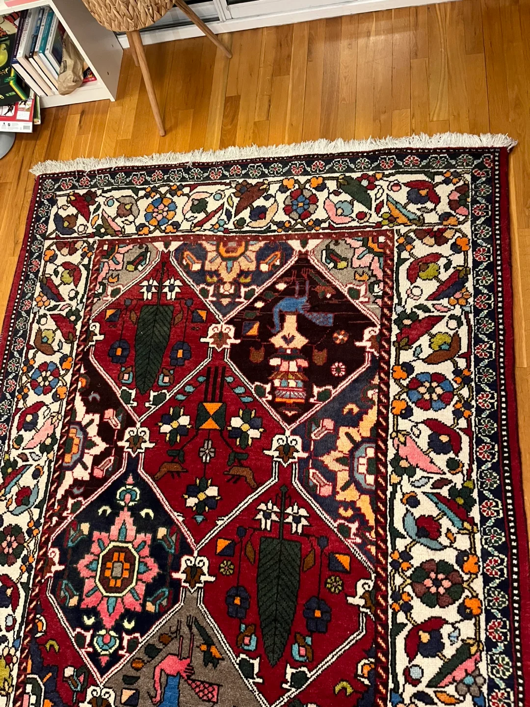 Vintage Persian Handmade Wool Rug image indicator(3)