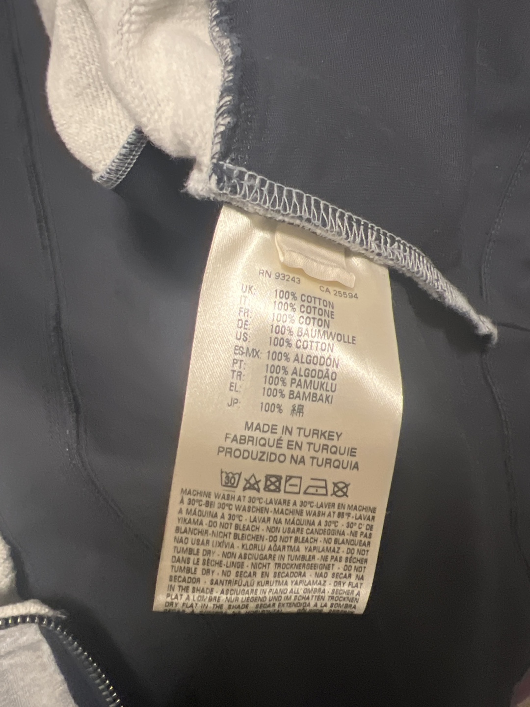 Diesel Black Gold Men's Grey and Black Zip-Up Hoodie - photo 3