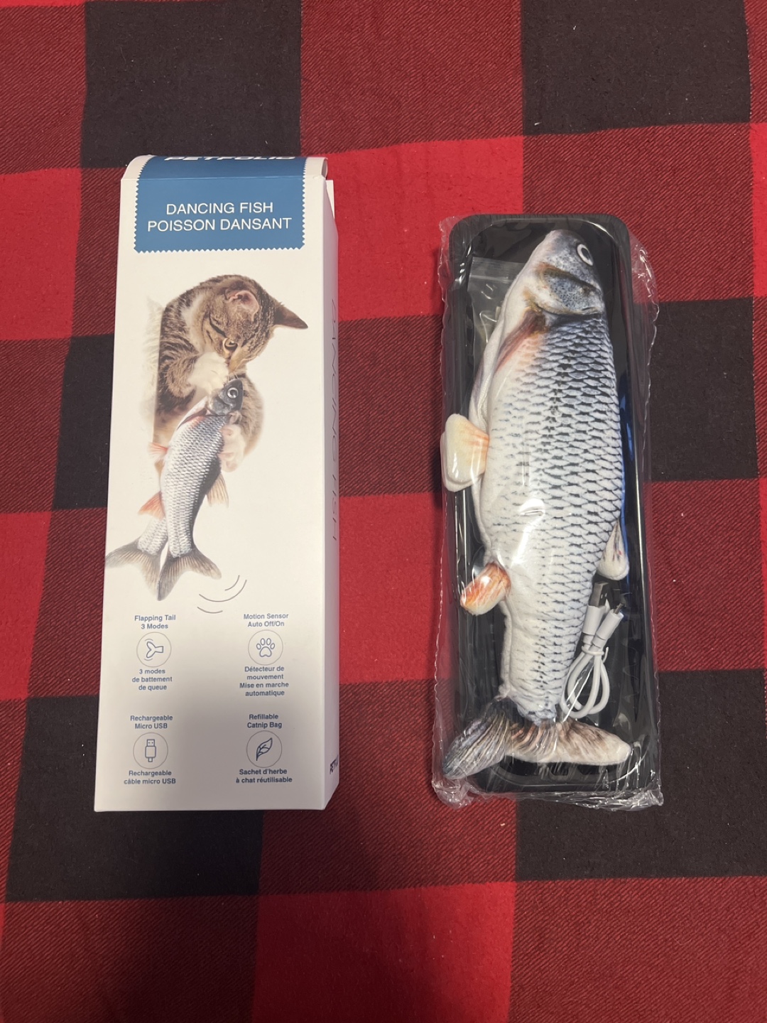 Dancing Fish Cat Toy - Rechargeable & Interactive