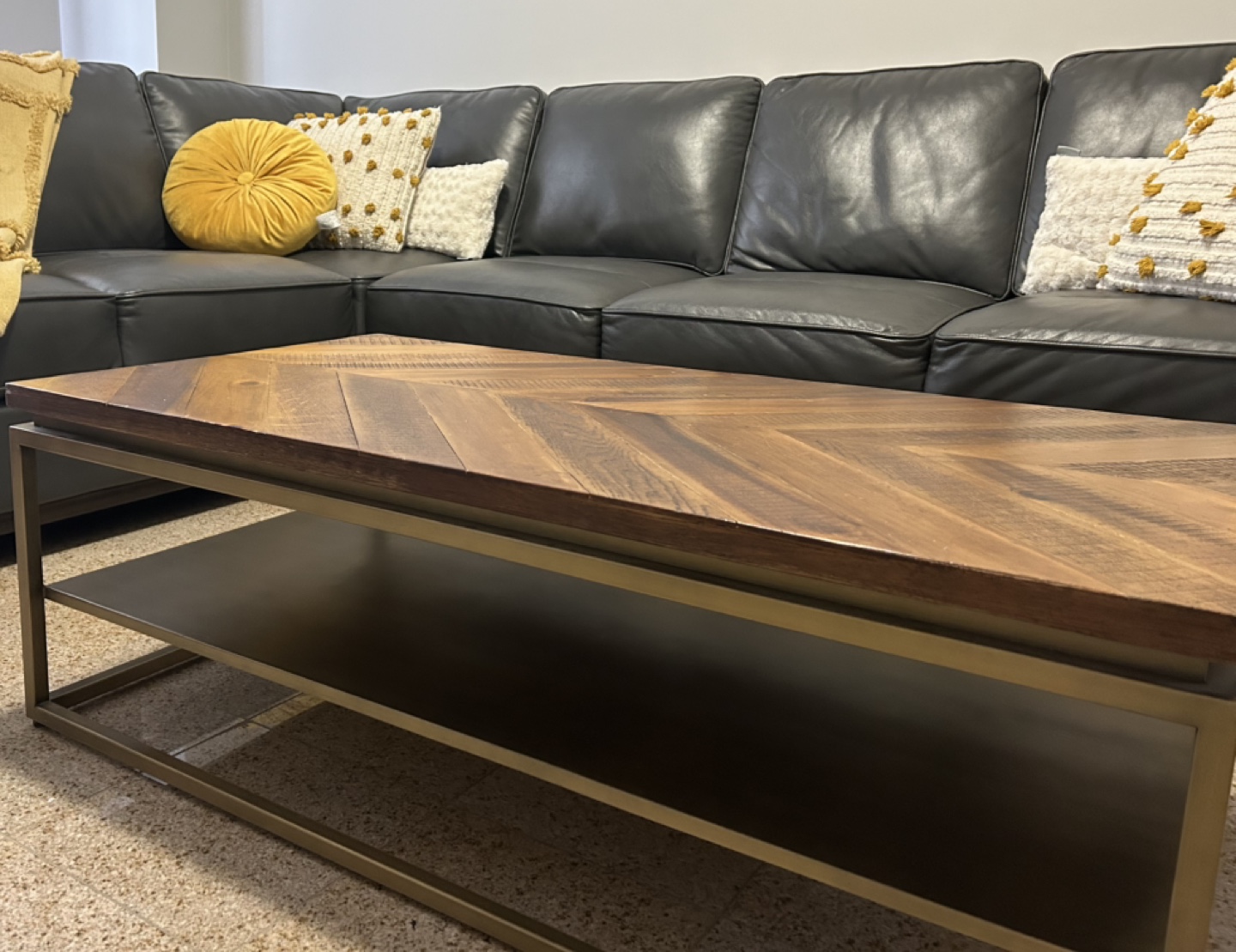 STRUCTUBE Acacia Wood Coffee Table with Metal Frame - photo 3