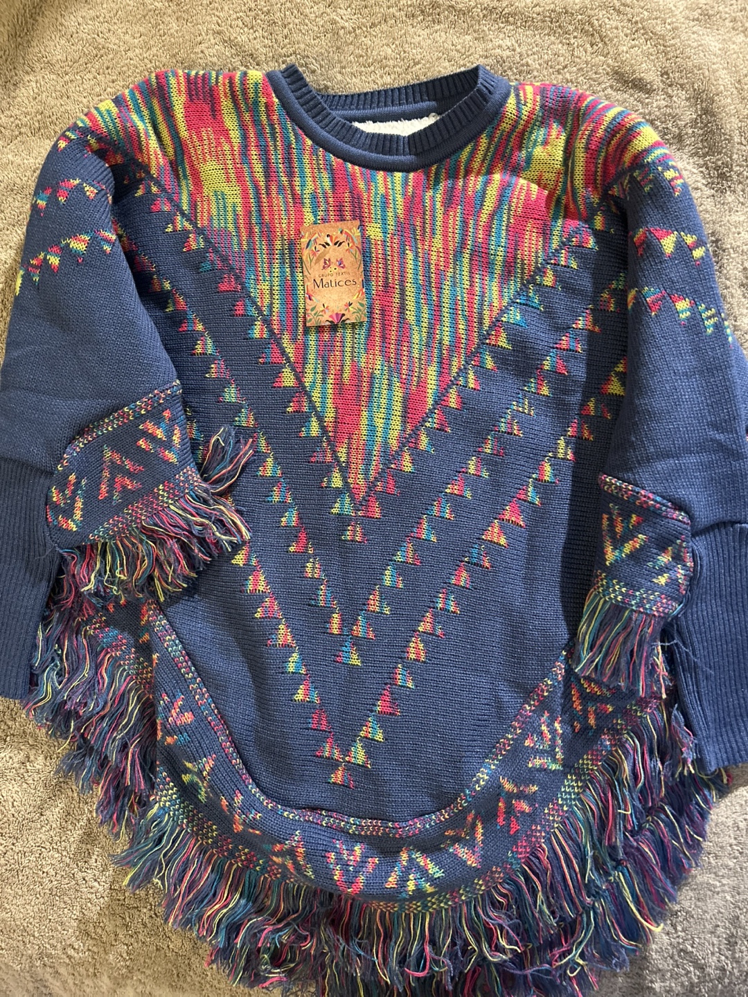 NEW Matices Knit Poncho Sweater