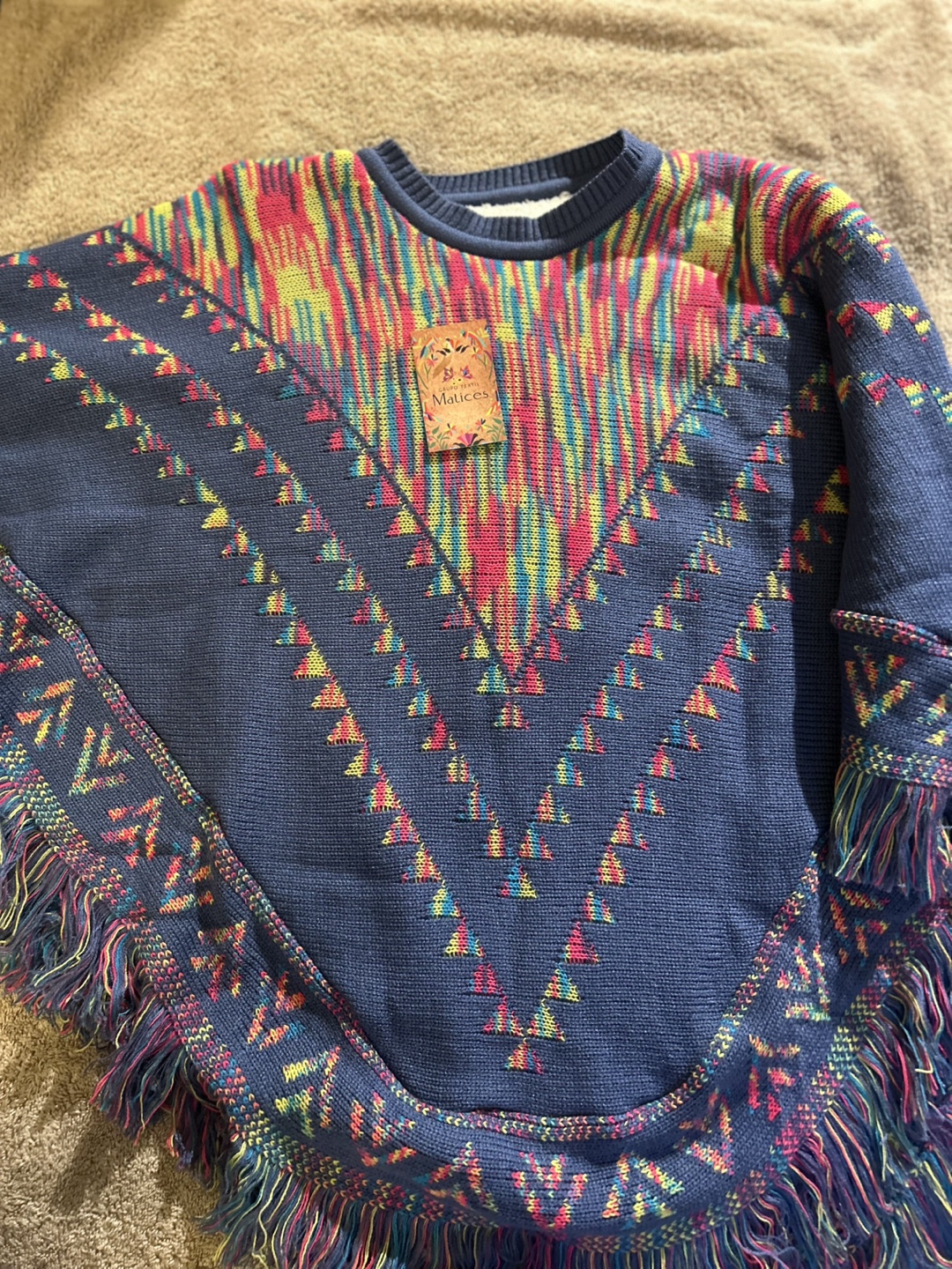 NEW Matices Knit Poncho Sweater - photo 2