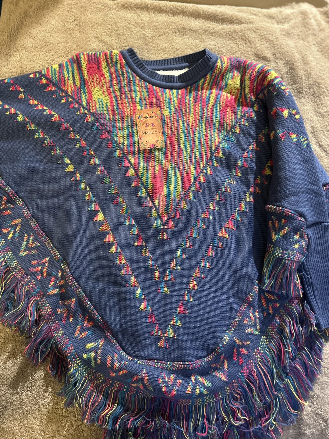 NEW Matices Knit Poncho Sweater - photo 3
