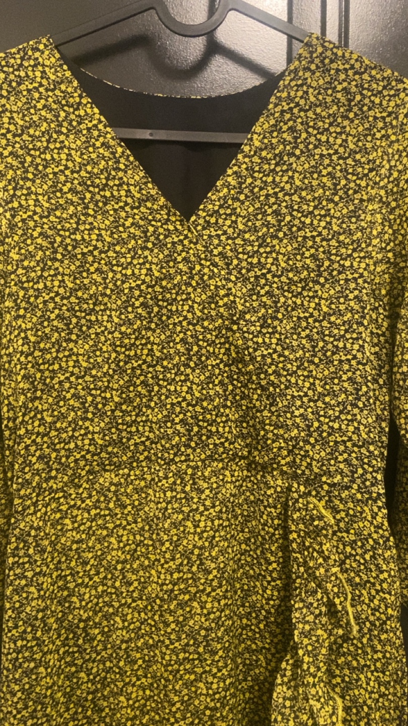Lime green floral midi dress - photo 2