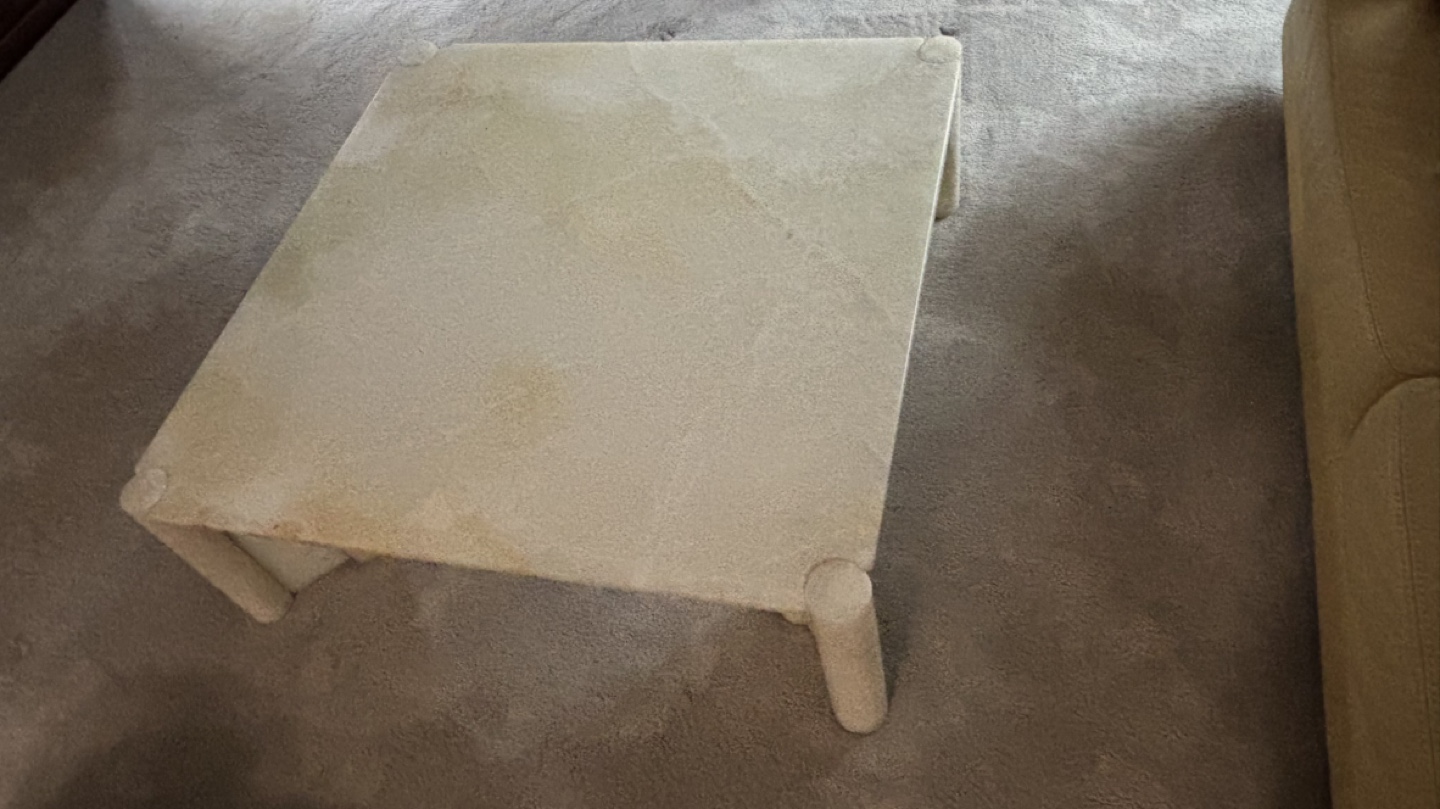 Vintage Onyx White Marble Square Cocktail Table - photo 2