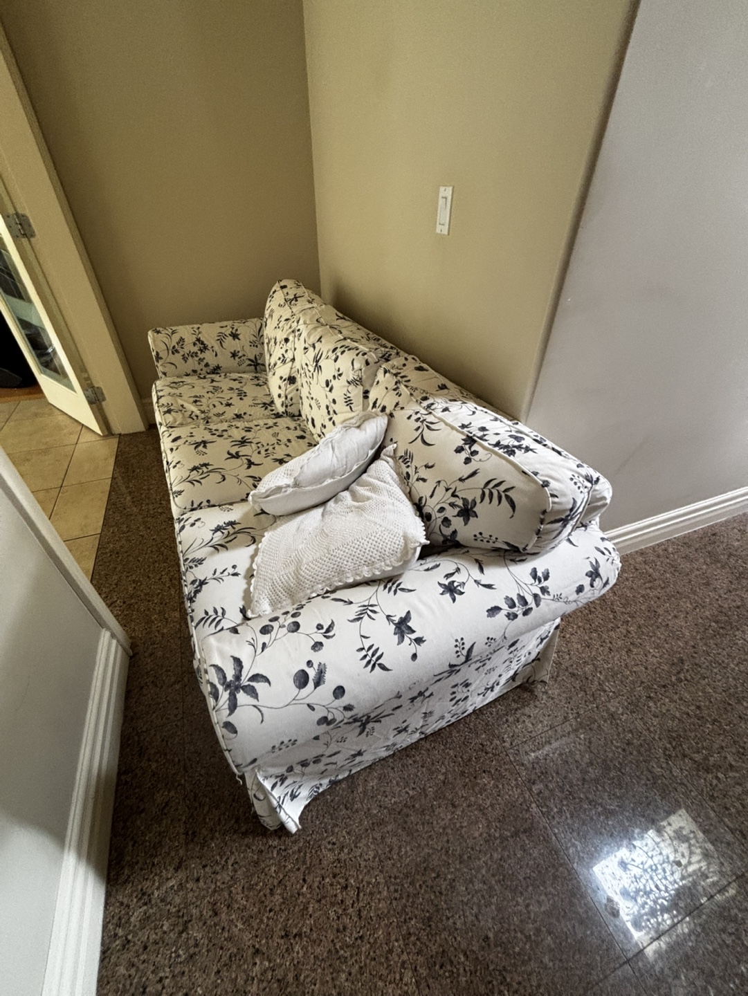 IKEA Sofa with Floral Pattern - photo 3