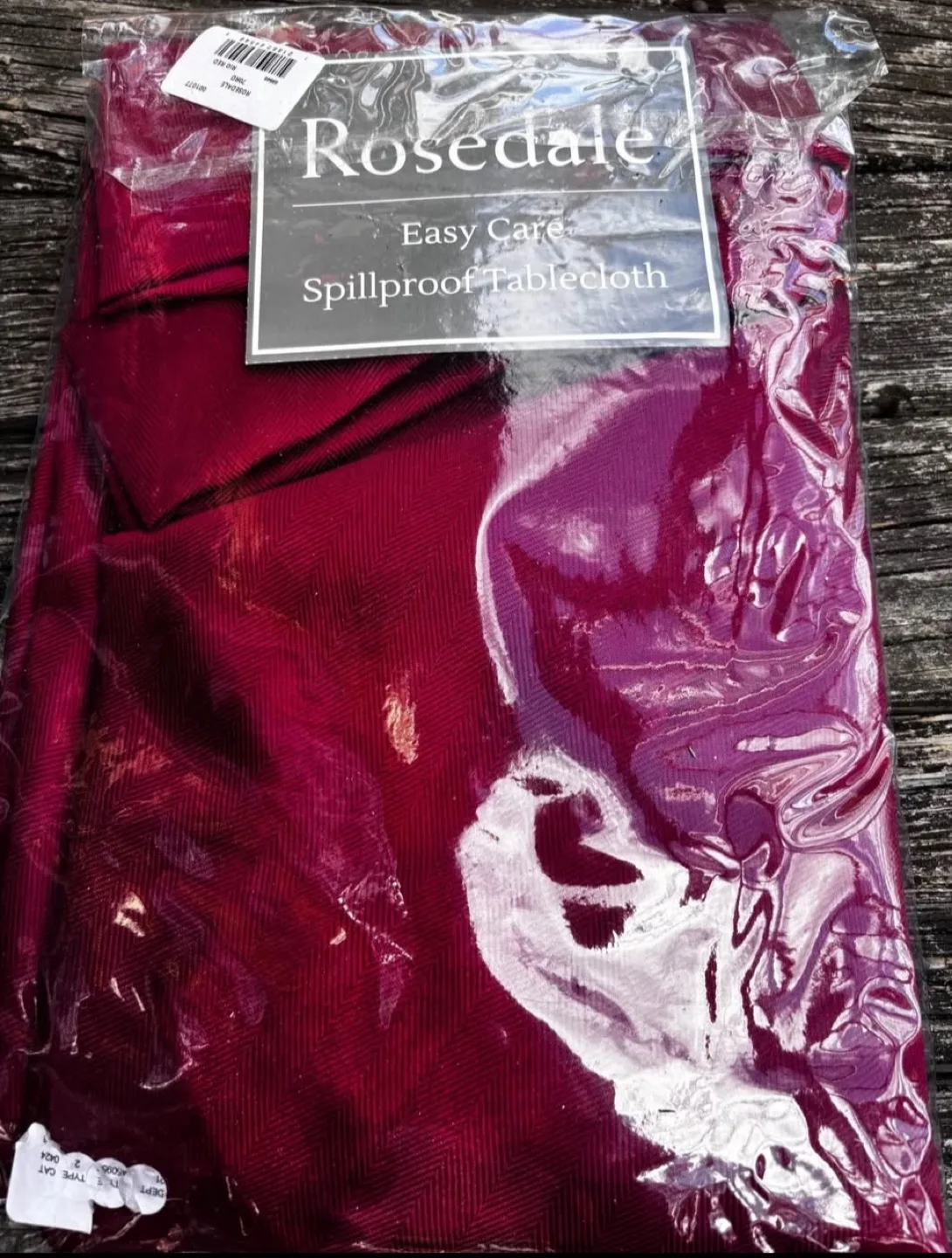 Cranberry Red Tablecloth, 70” Round image indicator(3)
