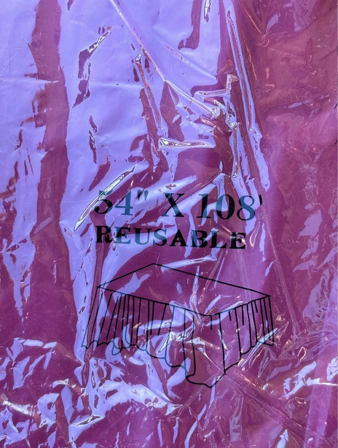 Heavy Duty Plastic Table Protector, Large Rectangle, New image indicator(4)