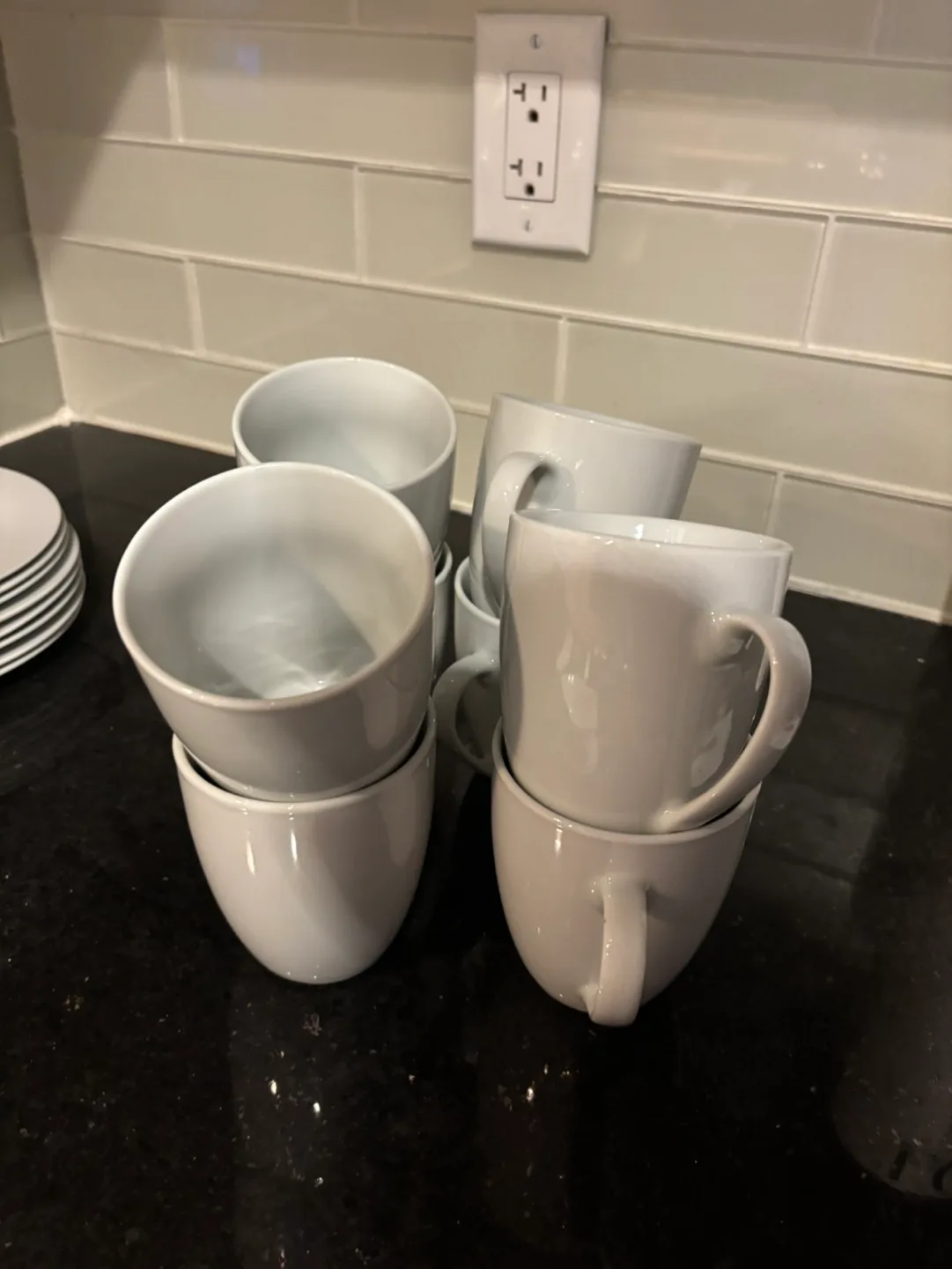 White Dinnerware Set - 8 Place Settings + Mugs image indicator(4)