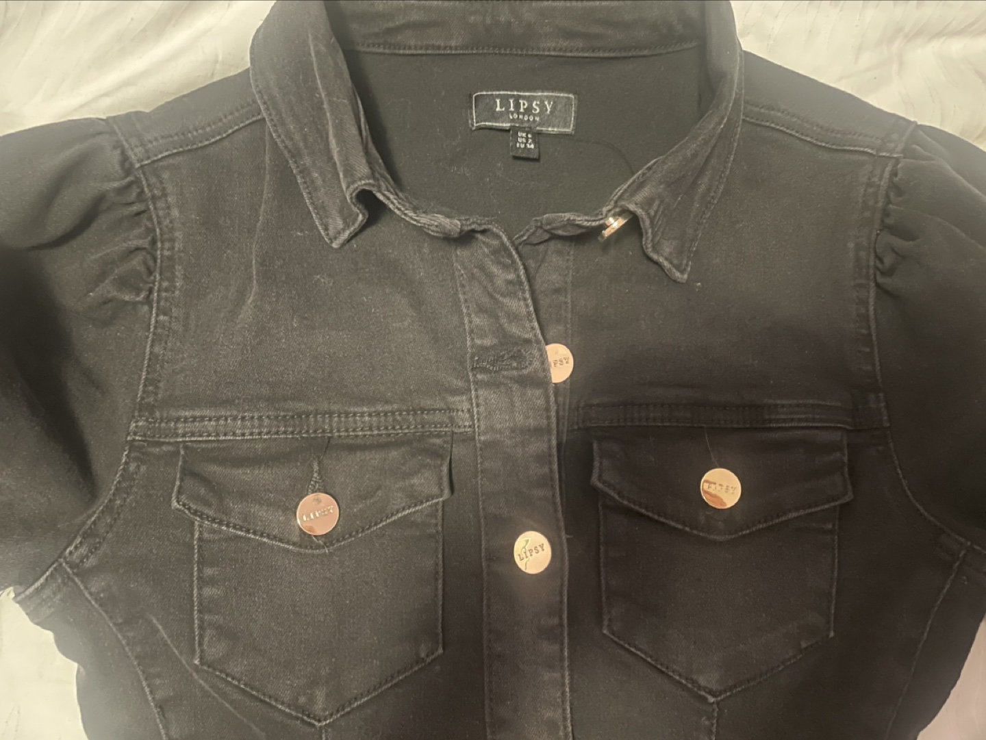 Lipsy London Black Denim Dress - photo 3