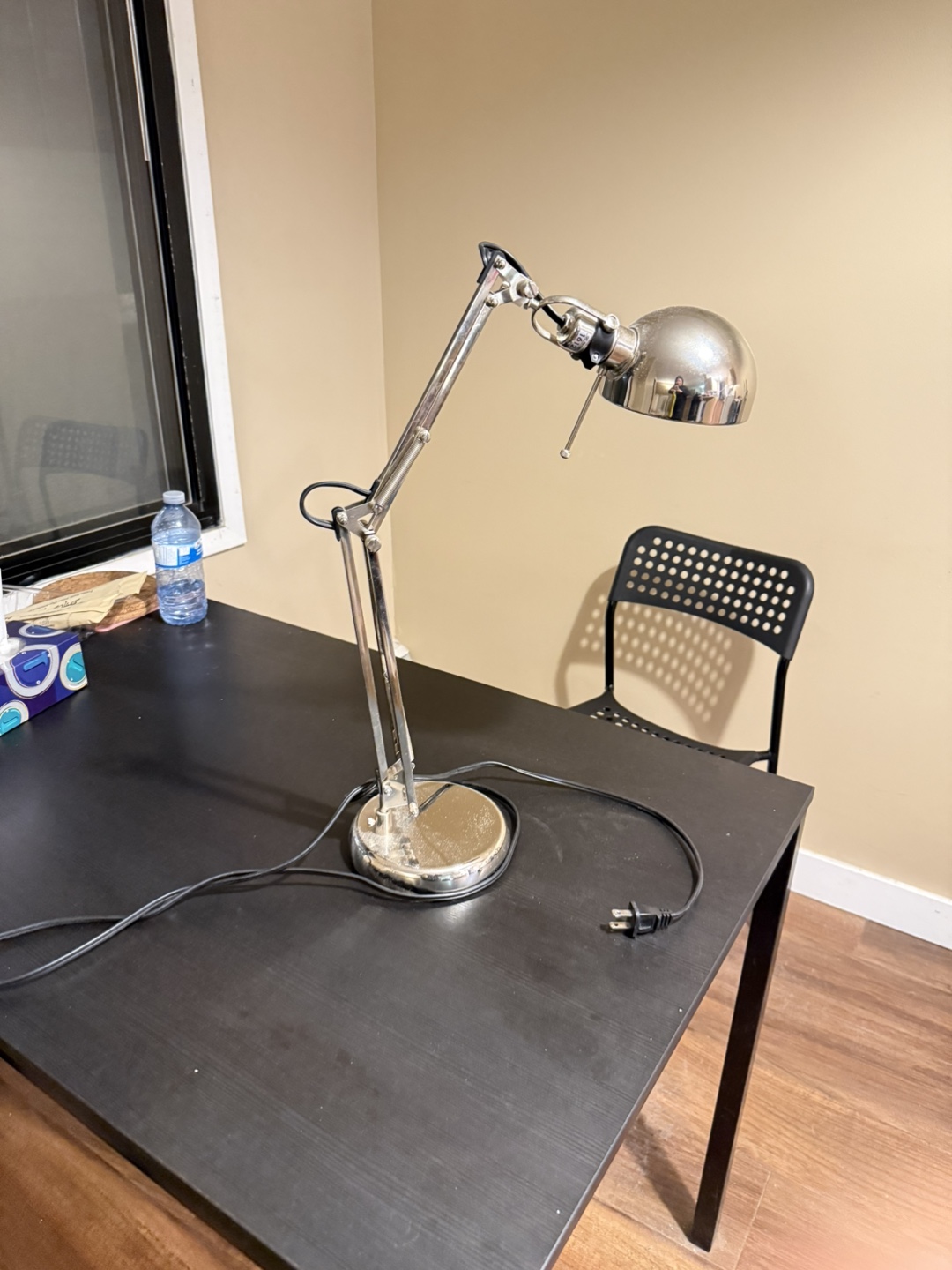 IKEA FORSA Nickel-Plated Work Lamp