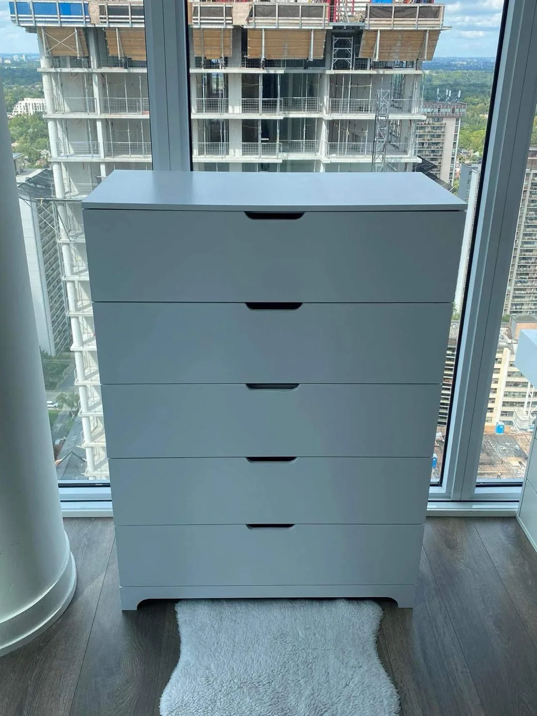 Brand New White 5 drawer dresser (Delivery Available) image indicator(6)