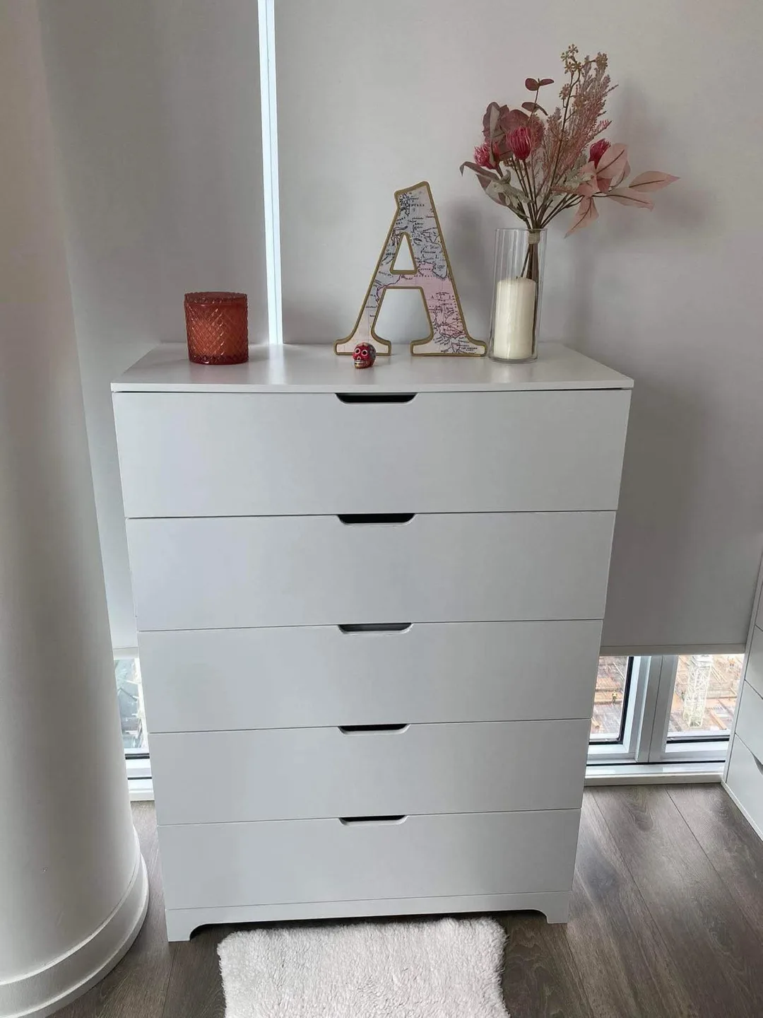 Brand New White 5 drawer dresser (Delivery Available) image indicator(3)