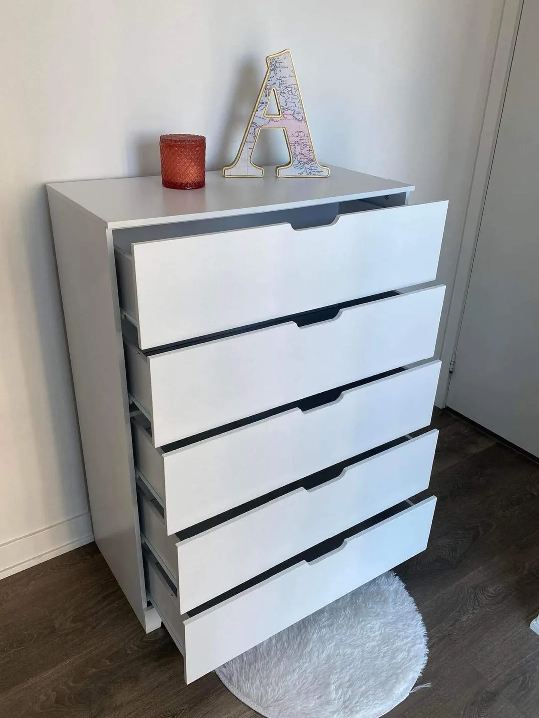Brand New White 5 drawer dresser (Delivery Available) image indicator(8)
