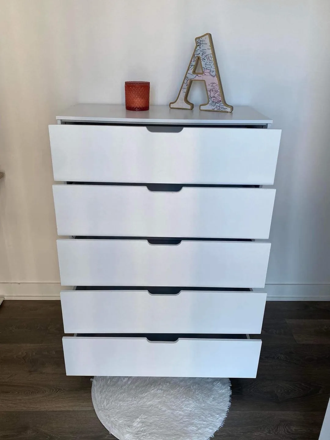 Brand New White 5 drawer dresser (Delivery Available) image indicator(9)