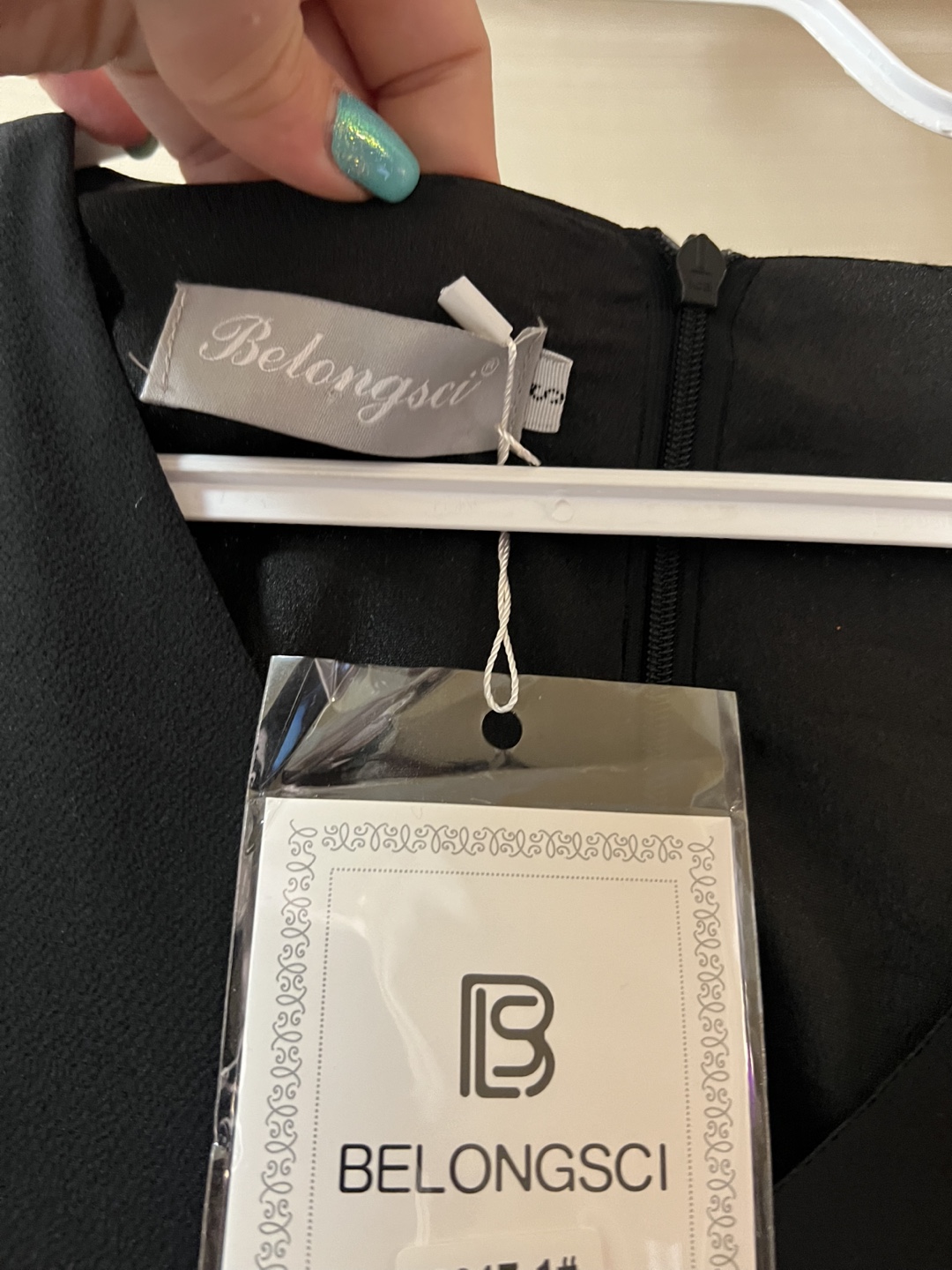 Belongsci Black Mini Dress Size Small - photo 4