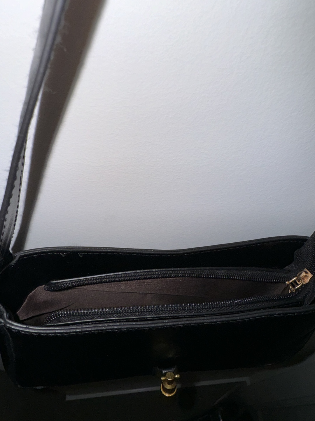 Black Leather Shoulder Bag - photo 5