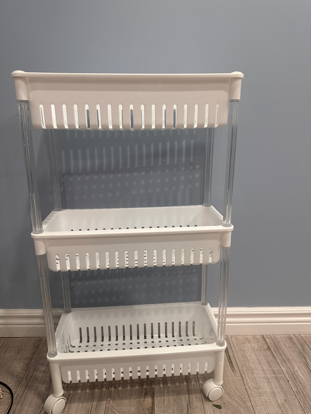 Three-Tier Rolling Cart Organizer