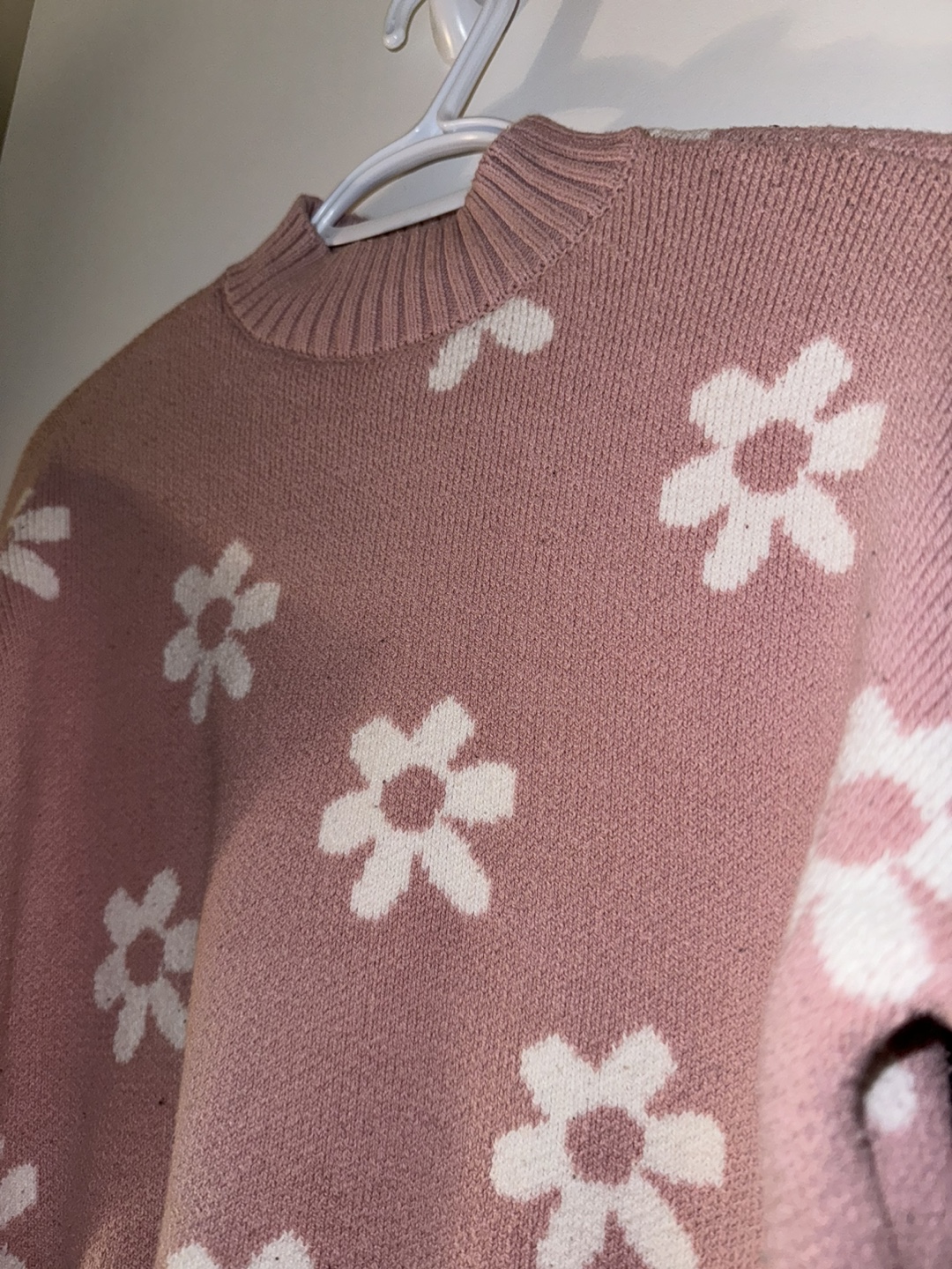Pink Daisy Knit Sweater - photo 3