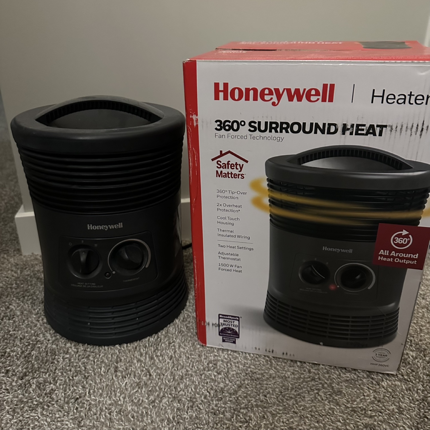 Honeywell 360° Surround Heat Fan Forced Heater