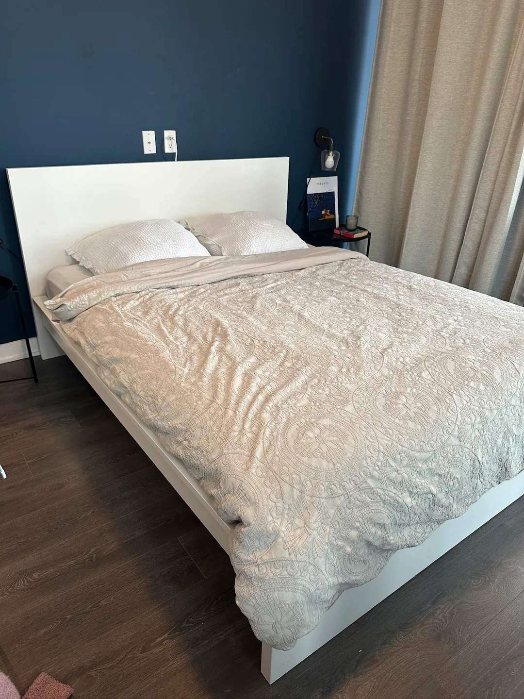 IKEA MALM White Queen Bed Frame thumbnail