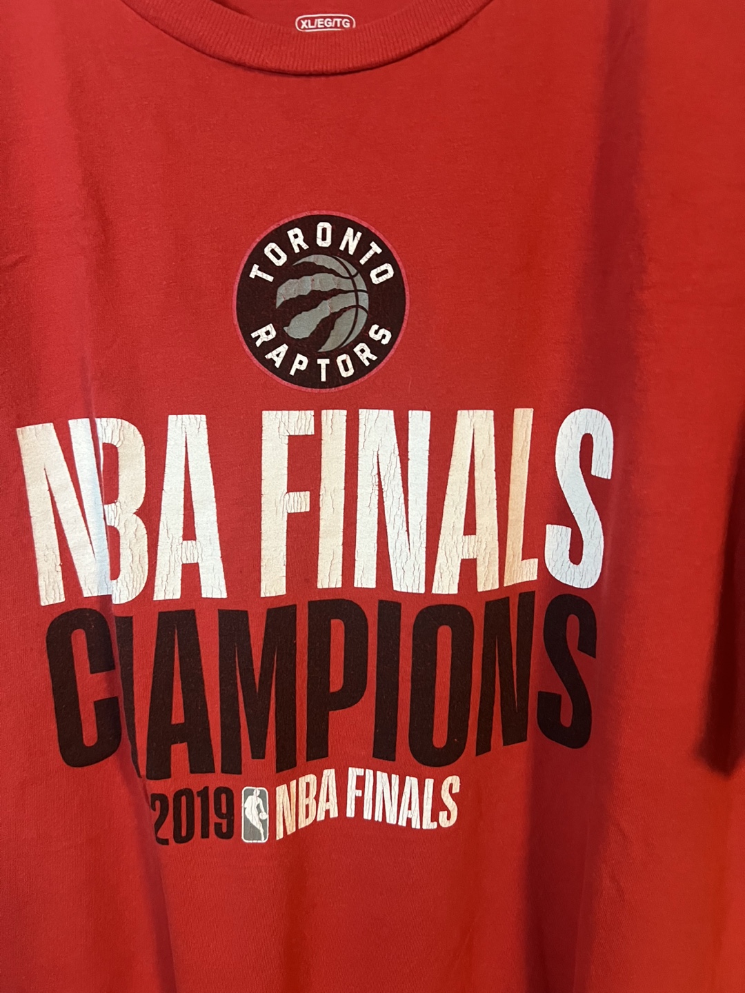 2019 NBA Finals Champions Toronto Raptors T-Shirt - Size XL