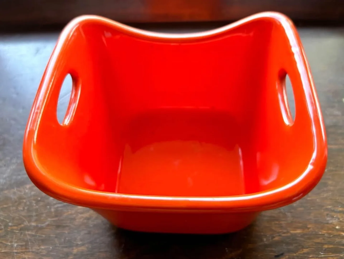 Rachel Ray Glazed Stoneware Small Bake Dish Orange 10 oz. image indicator(3)
