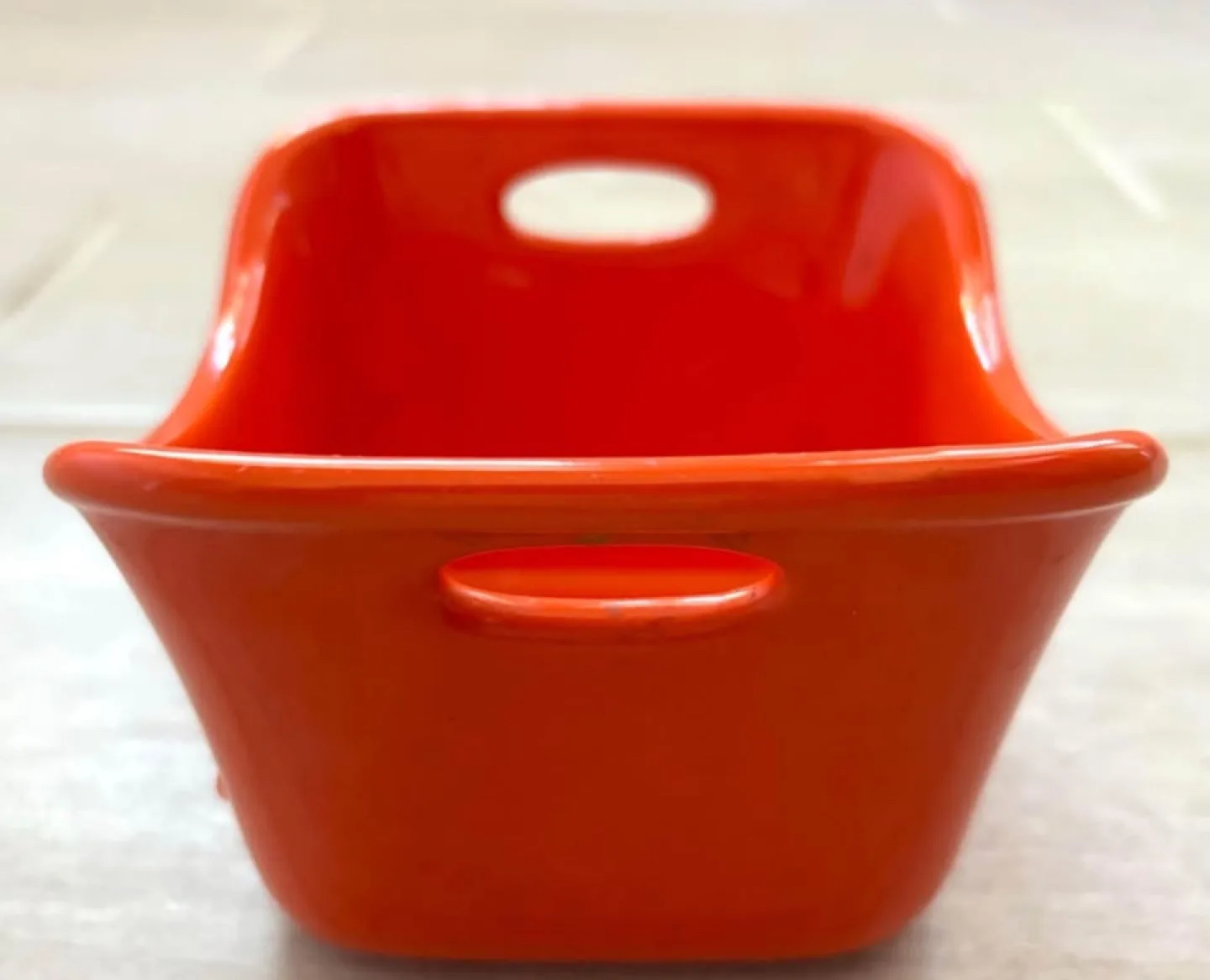 Rachel Ray Glazed Stoneware Small Bake Dish Orange 10 oz. image indicator(5)