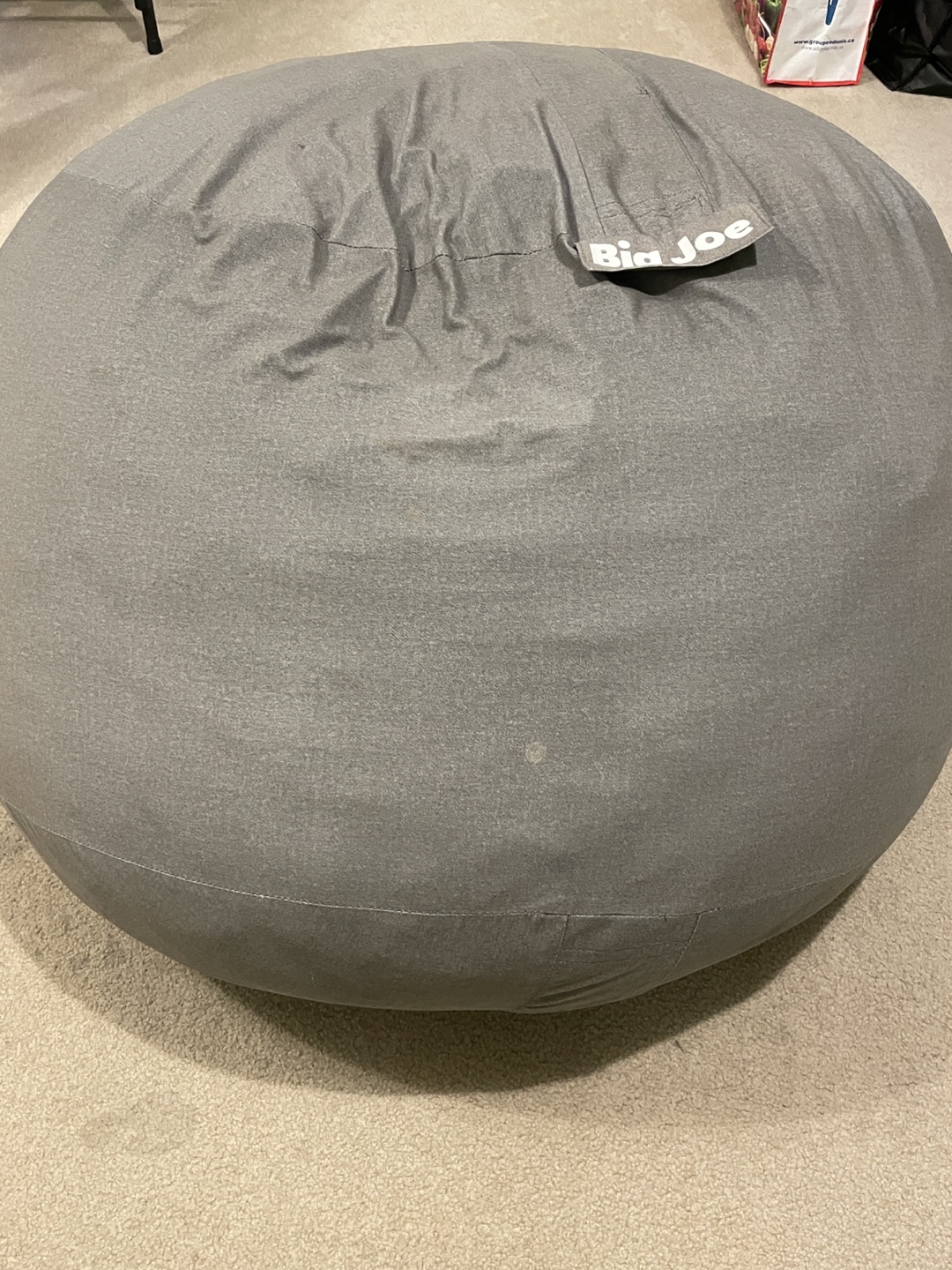 Big Joe Bean Bag Chair - Grey - photo 2