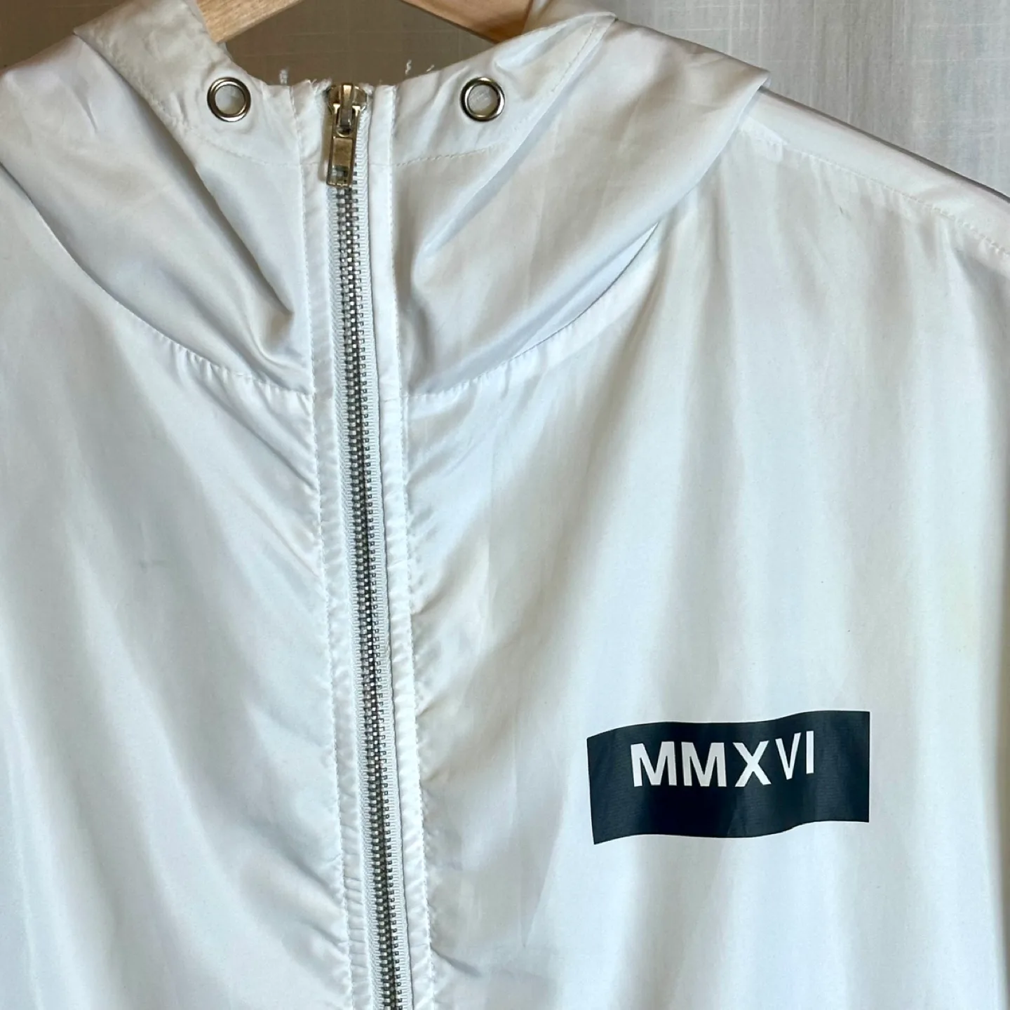Worldwide MMXVI White Windbreaker Jacket image indicator(2)