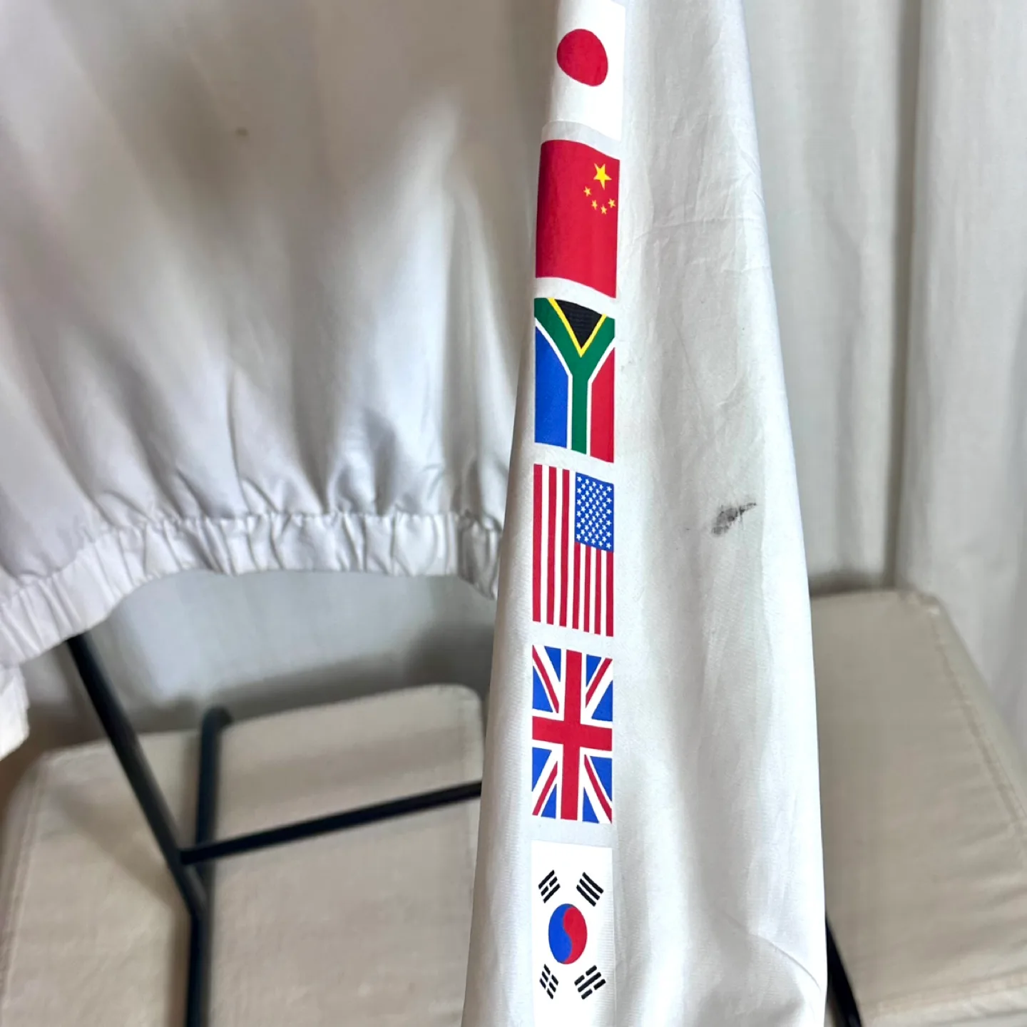 Worldwide MMXVI White Windbreaker Jacket image indicator(7)