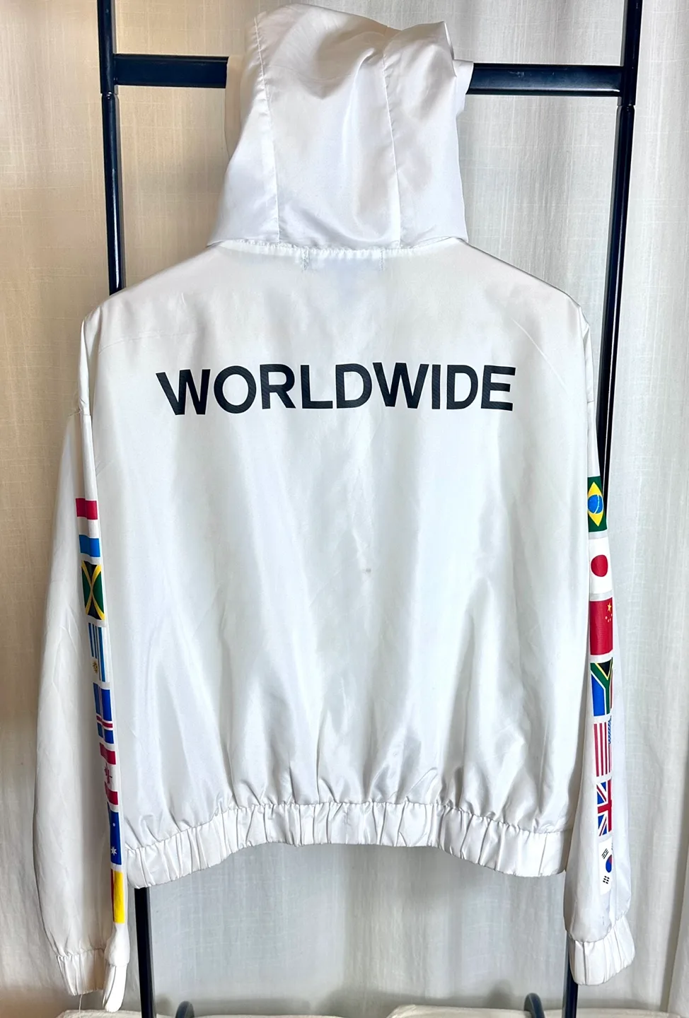 Worldwide MMXVI White Windbreaker Jacket image indicator(5)